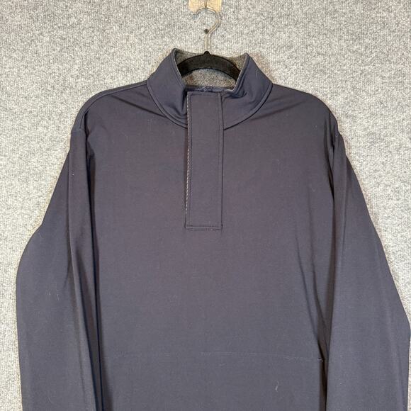 Bylt Elite Fairway Pullover Large Mens Blue 1/4 Zip Sweater Performance Stretch - Picture 4 of 11